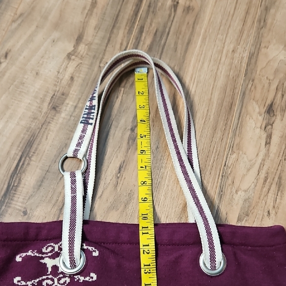 Vintage Victoria's Secret Pink Tote Bag - Purple Burgandy And Cream - Picture 5 of 15